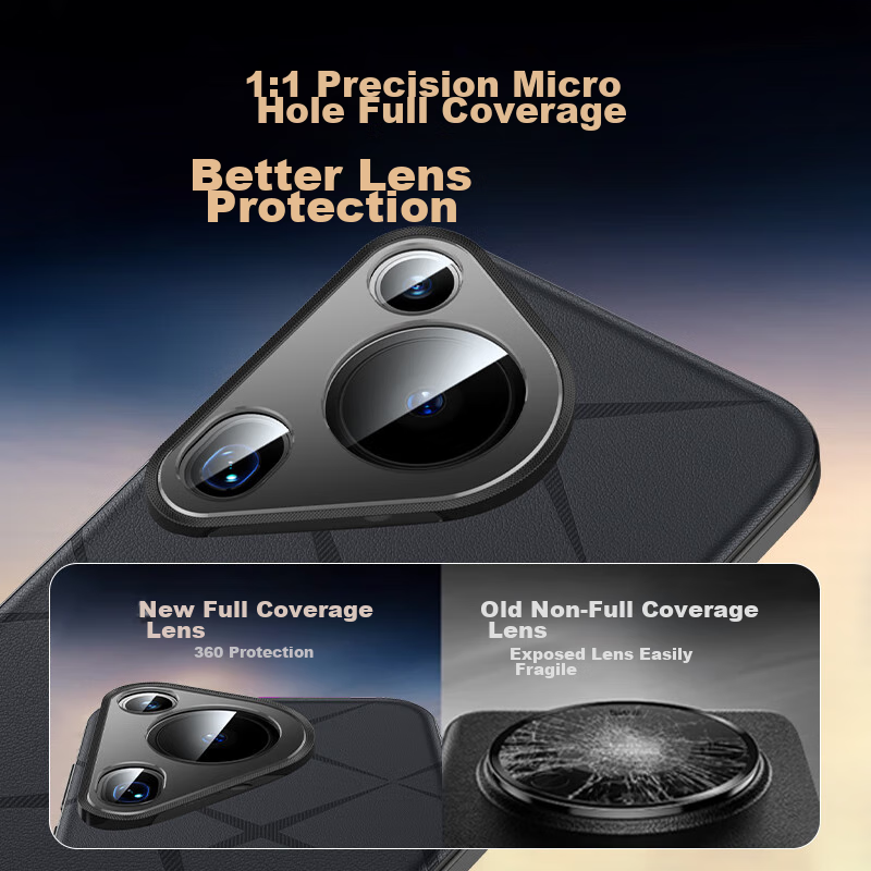 IM-CHEN [Original Machine Color Embroidered Texture] Phone Case for Huawei Pura...