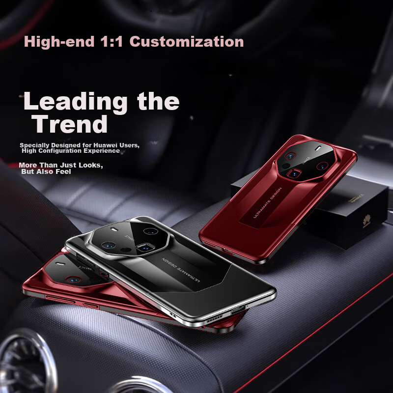 IM-CHEN [Metal Baked Paint Porsche] Phone Case for Huawei Mate 60 RS, Extraordin...
