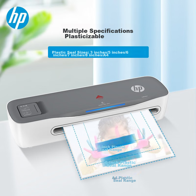HP A4 File Photo Laminator, Non-Vacuum Packaging Machine, Compact Home Laminator...