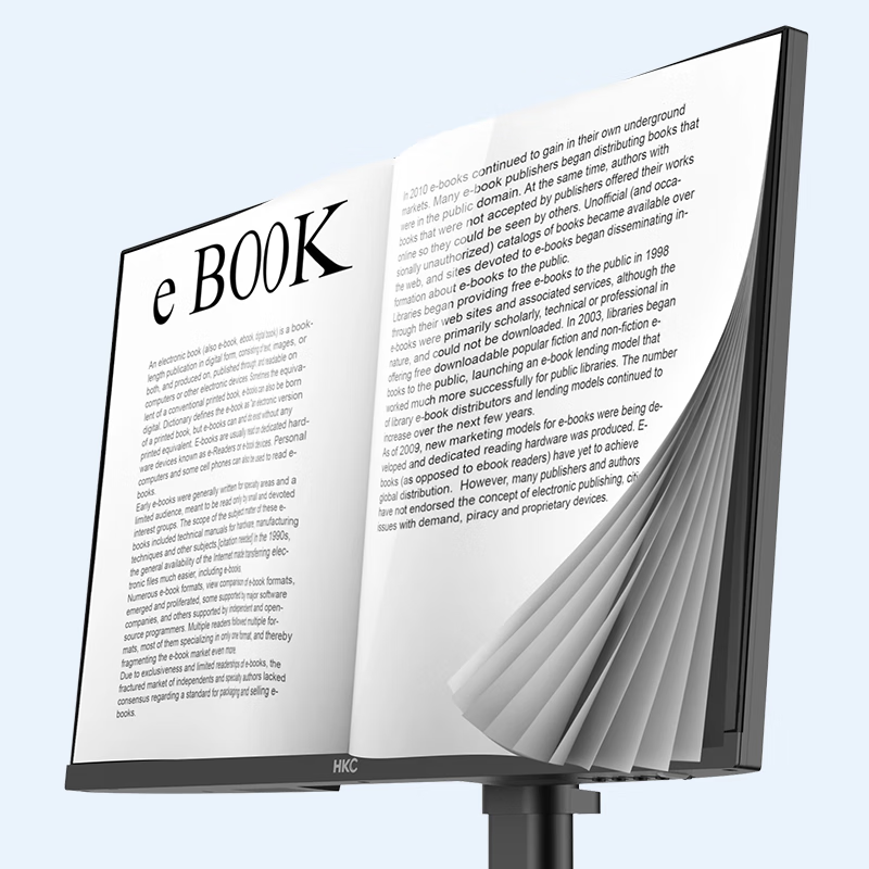 HKC 27-inch 4K Ultra HD IPS HDR400 Rotatable Height Adjustable Low Blue Light Fl...