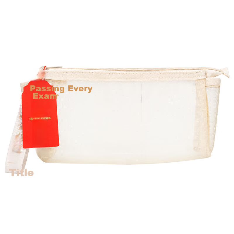 M&G Stationery Transparent Pencil Case, Durable Mesh Exam-Specific Pencil Pouch,...