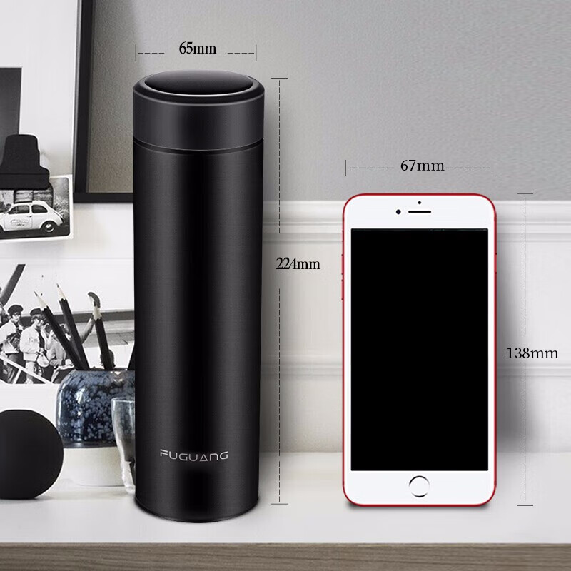 Fuguang Insulated Mug, 304 Stainless Steel Tea Cup, Vacuum Business Cup, Large C...