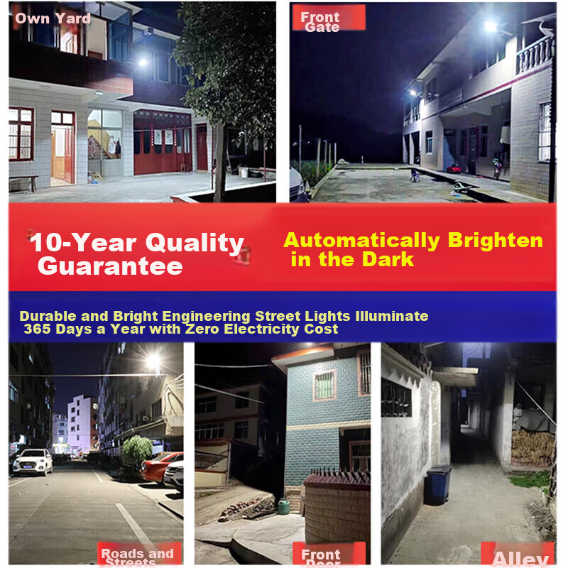 Datouren Solar Outdoor Garden Light, New Rural Solar Street Light, Home Exterior...