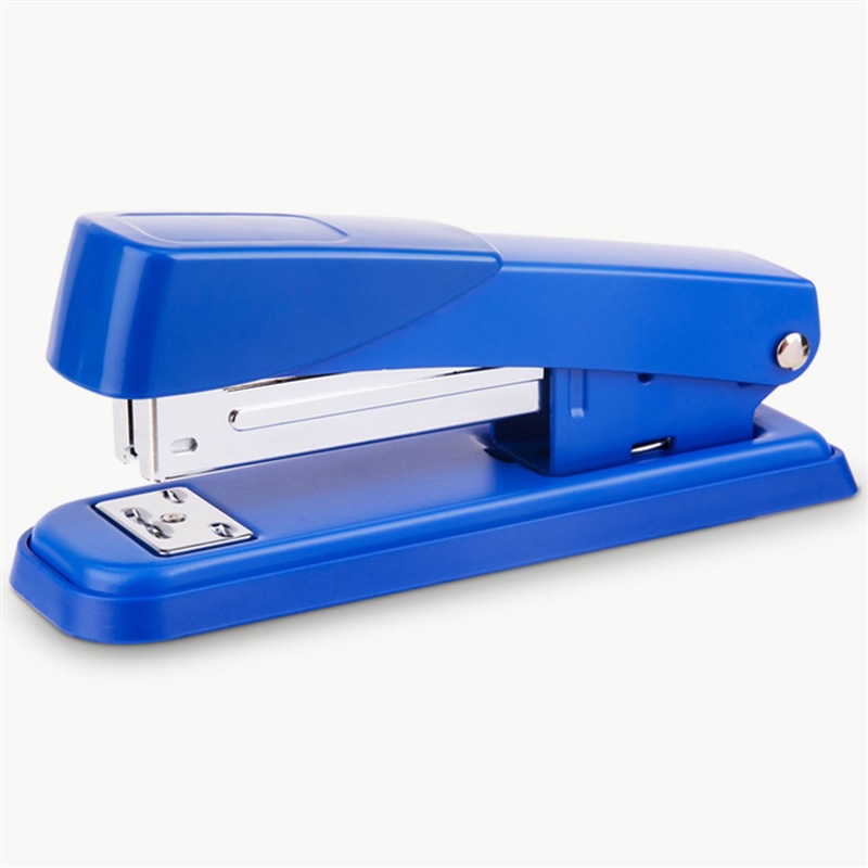 Deli Metal Stapler, Compatible with 24/6 Or 26/6 Staples, Blue, 0426