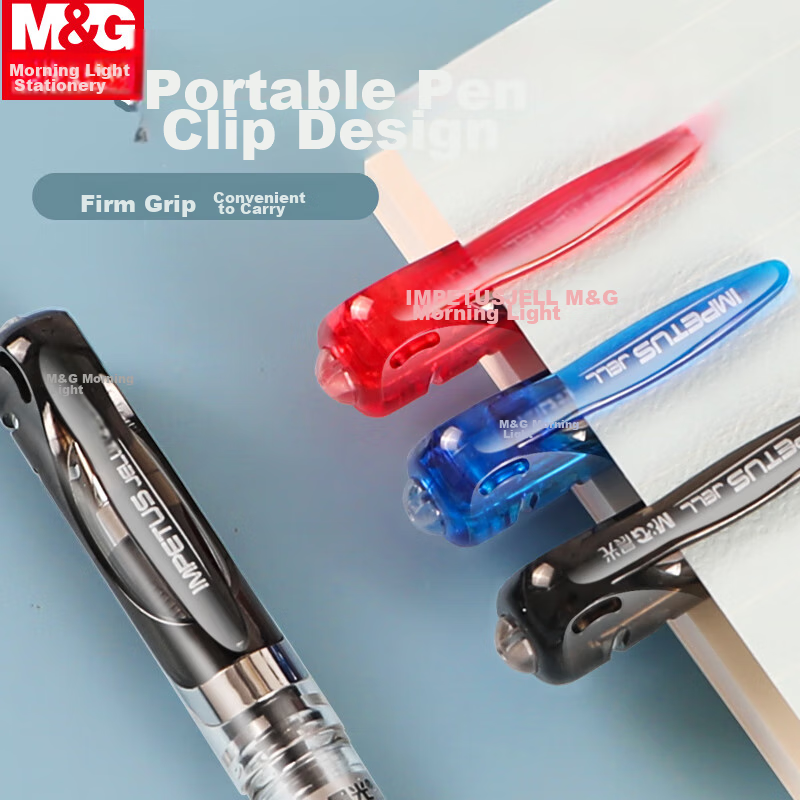 Chenguang (M&G) Stationery, 0.7mm Black Gel Pen, Large Capacity, Bullet Tip, for...