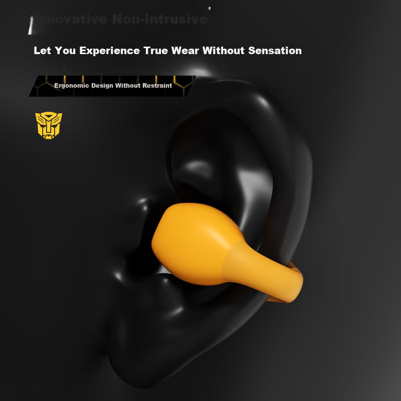 Transformers Bluetooth Headphones, Clip-On Open-Concept Bone Conduction, Not In-...