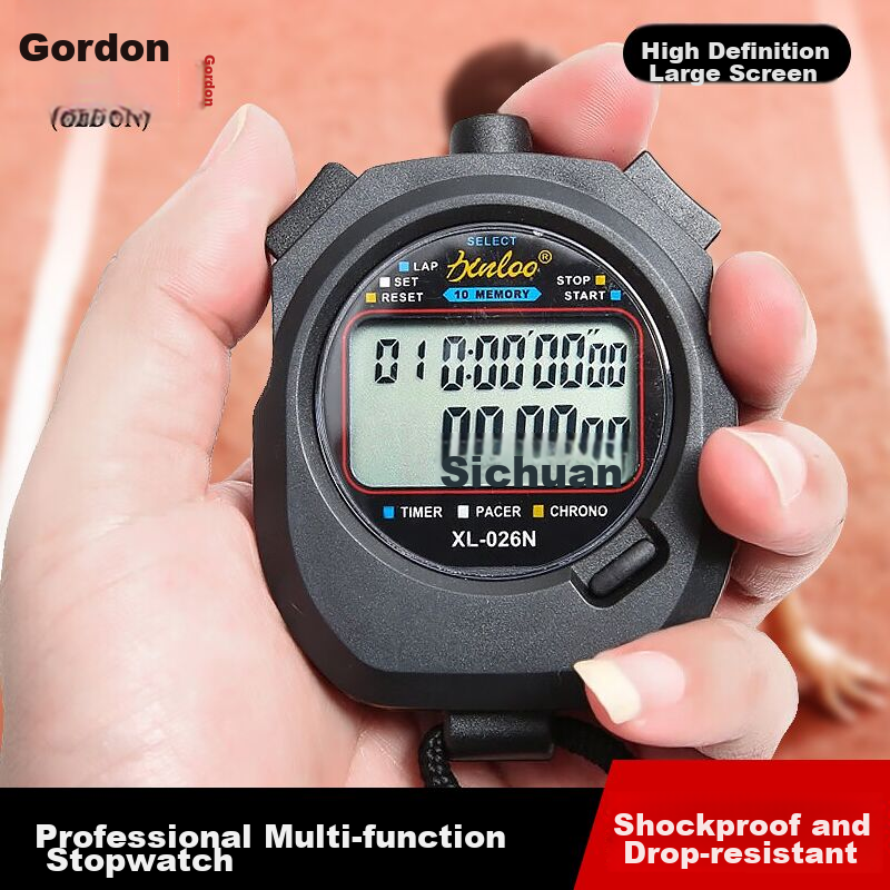 Gedon Stopwatch Timer, Electronic Counter, 2 Rows 10 Lanes, for Competitions, Sp...