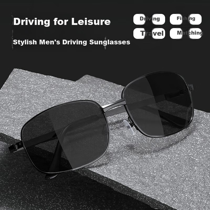 FESETE Driving Sunglasses Polarized Day and Night Dual-use Sunglasses Driving Gl...