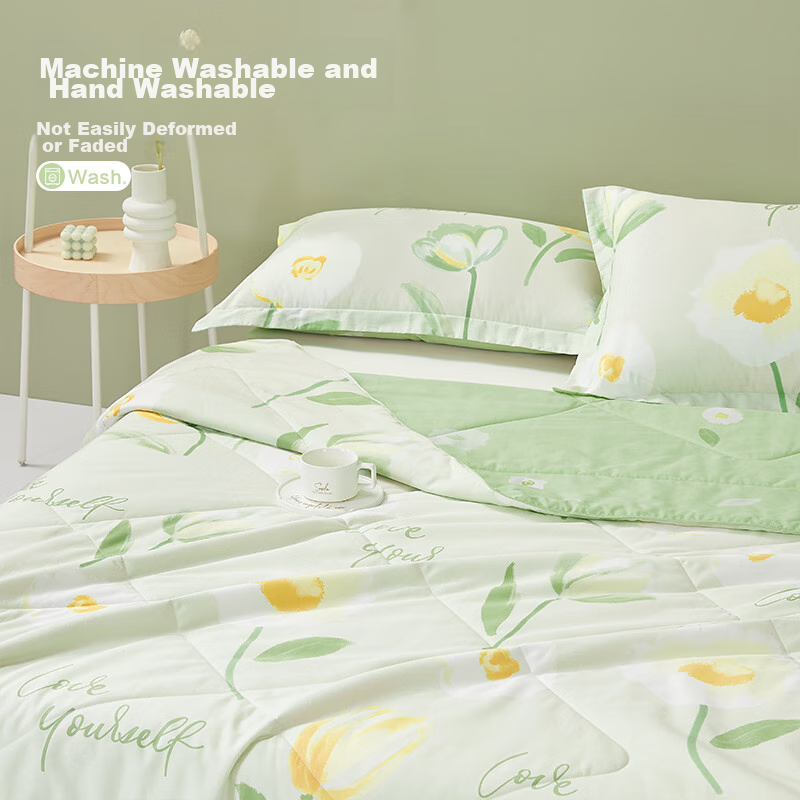 Boyang Home Textiles, Huajiqiwuyu, Antibacterial Fiber Quilt, Pure Cotton Summer...