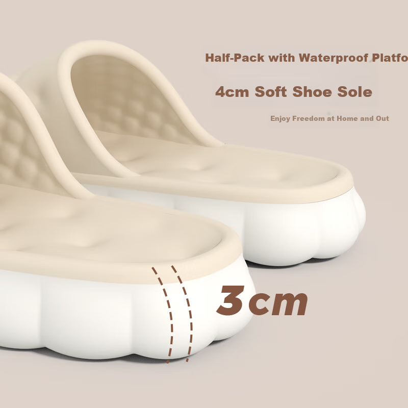 Paul Frank Women's Summer Wear-resistant Anti-slip Home Slippers Apricot Color S...