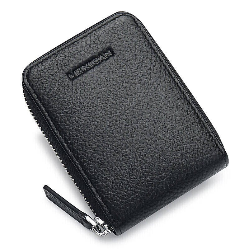Daocaoren Men's Card Holder with Anti-Theft Function, Top-Grain Leather Business...