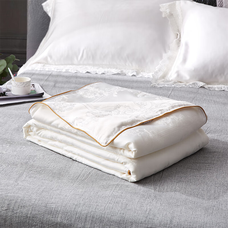 Boyang Home Textiles, Luofei White, Antibacterial 100% Silk Comforter, Spring An...