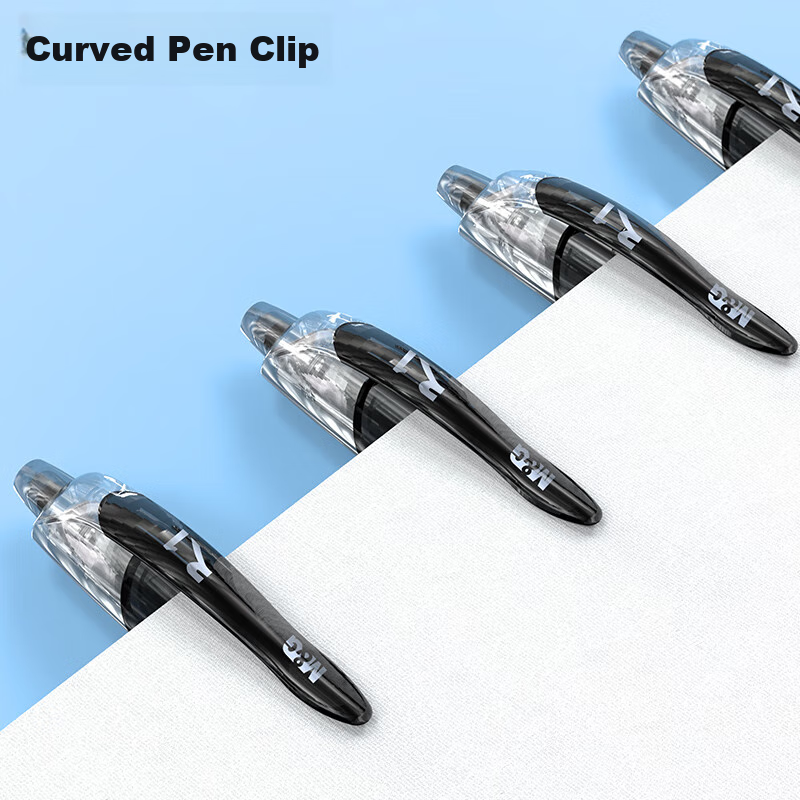 M&G (M&G) Stationery GP1008/0.5mm Black Neutral Pen with Click Bullet Tip Signat...