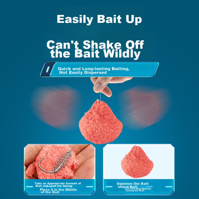 Chuanze Xinguan Dongdong Lian Cotton Spring Hook, Double Hook Fishing Set, Pre-T...