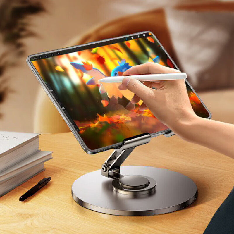 BIAZE Tablet Stand iPad Desktop Phone Stand 360° Multi-functional Rotating Foldi...