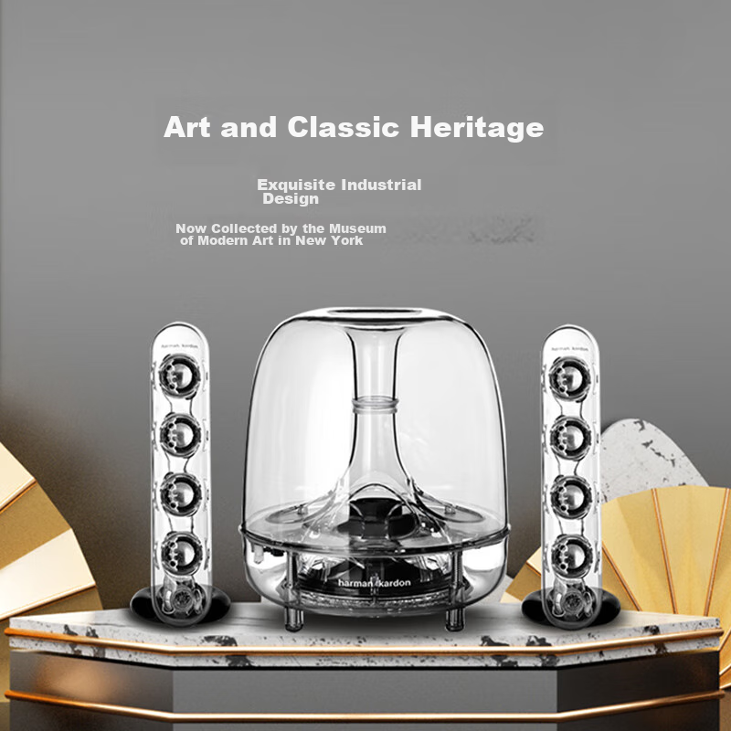 Harman Kardon Crystal III Speaker, Desktop TV Computer Speaker, Indoor Multimedi...