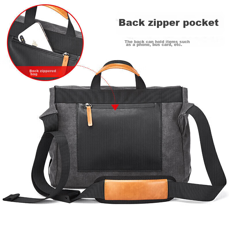 Bosidandun Men's Shoulder Crossbody Bag, Trendy Student Backpack, Large Capacity...