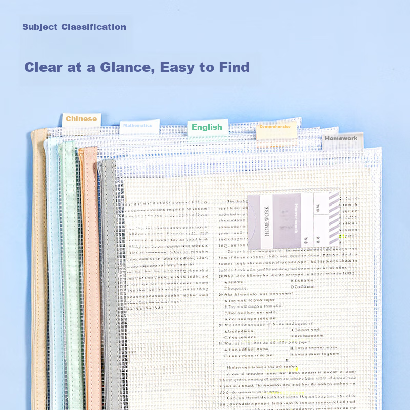 Deli A4 Subject Folder, Elementary School Student Subject Classification File Fo...