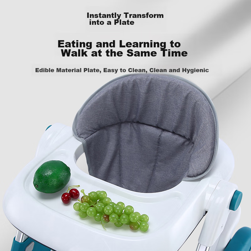 ANGI BABY Baby Walker, Multifunctional Anti-Rollover Pushchair with Music And Li...