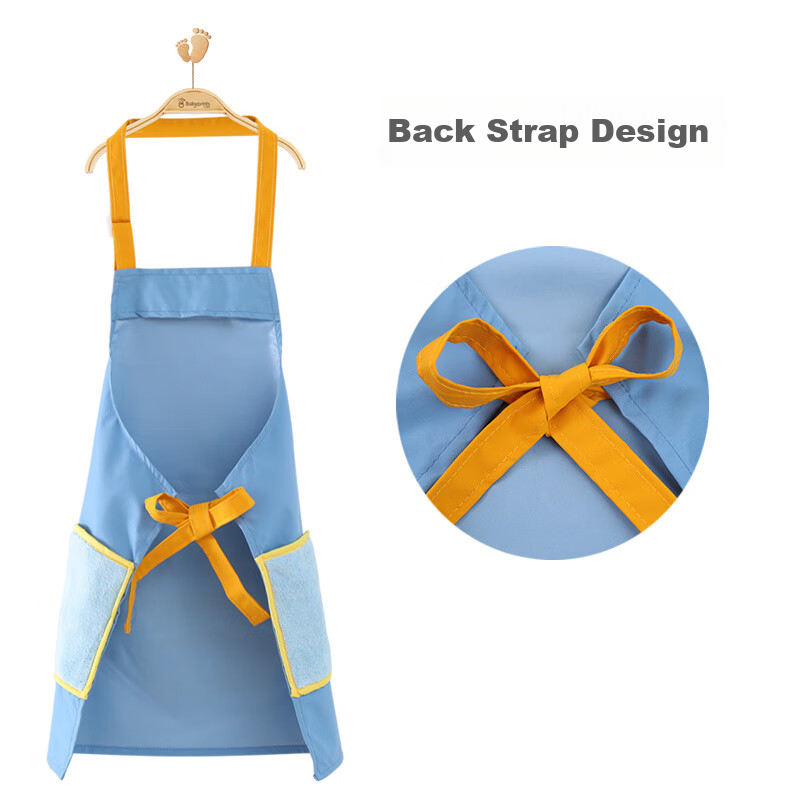 Babyprints Apron, Children's Smock, Baby Painting Smock, Dining Kitchen Set, Wat...