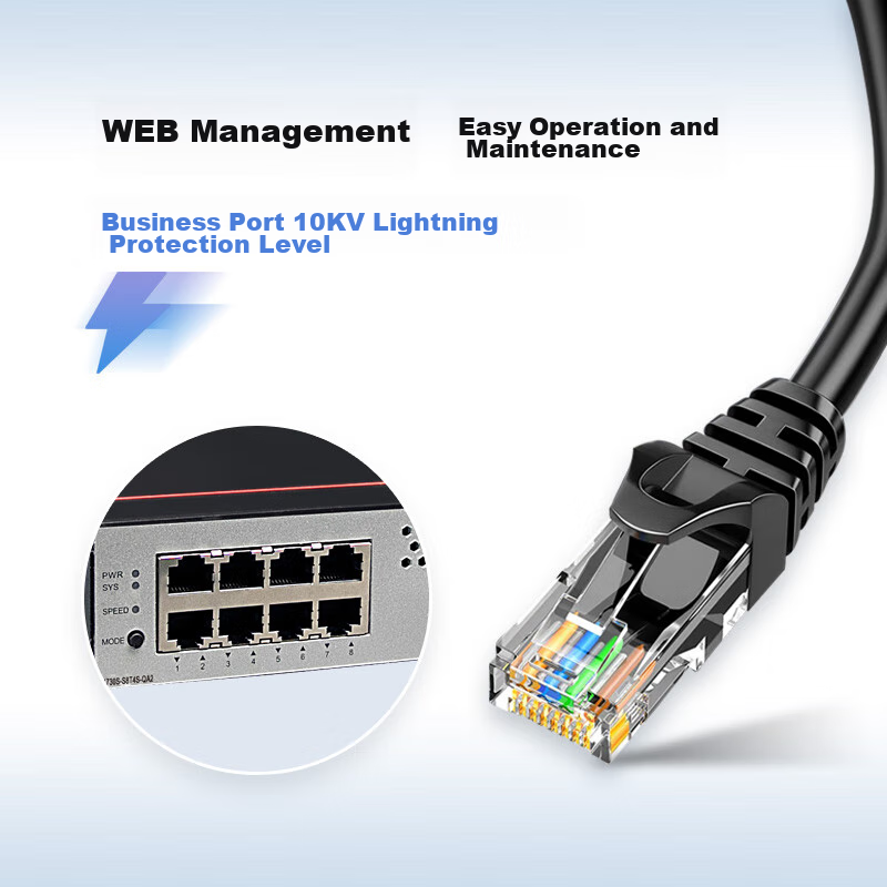 Huawei S1730S-S8T4S Gigabit Switch, 8 Gigabit Electrical Ports + 4 Gigabit Optic...