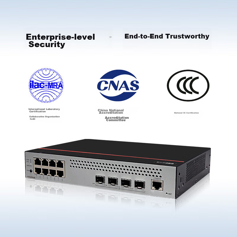 Huawei S1730S-S8T4S Gigabit Switch, 8 Gigabit Electrical Ports + 4 Gigabit Optic...