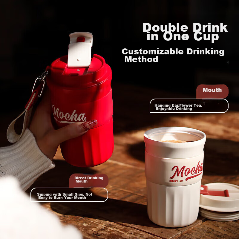 Fuguang Coffee Mug, 304 Stainless Steel, Enamel Insulated Water Cup, for Men And...