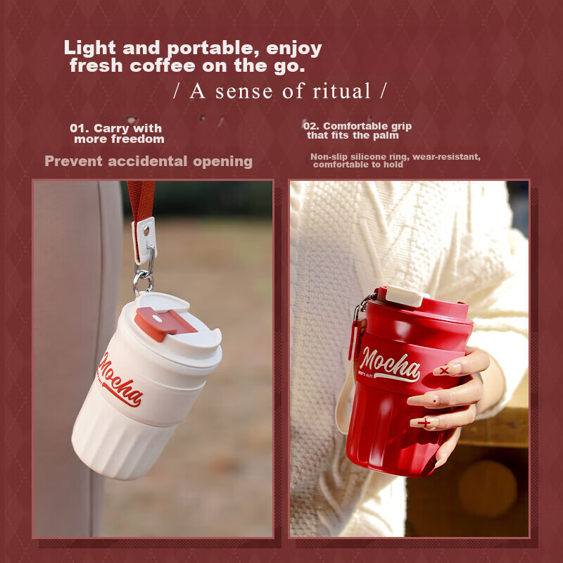 Fuguang Coffee Mug, 304 Stainless Steel, Enamel Insulated Water Cup, for Men And...