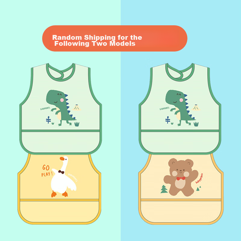 Babyprints Bib, Baby Coverall, Children's Eating Bib, Anti-Splash And Oil-Proof...