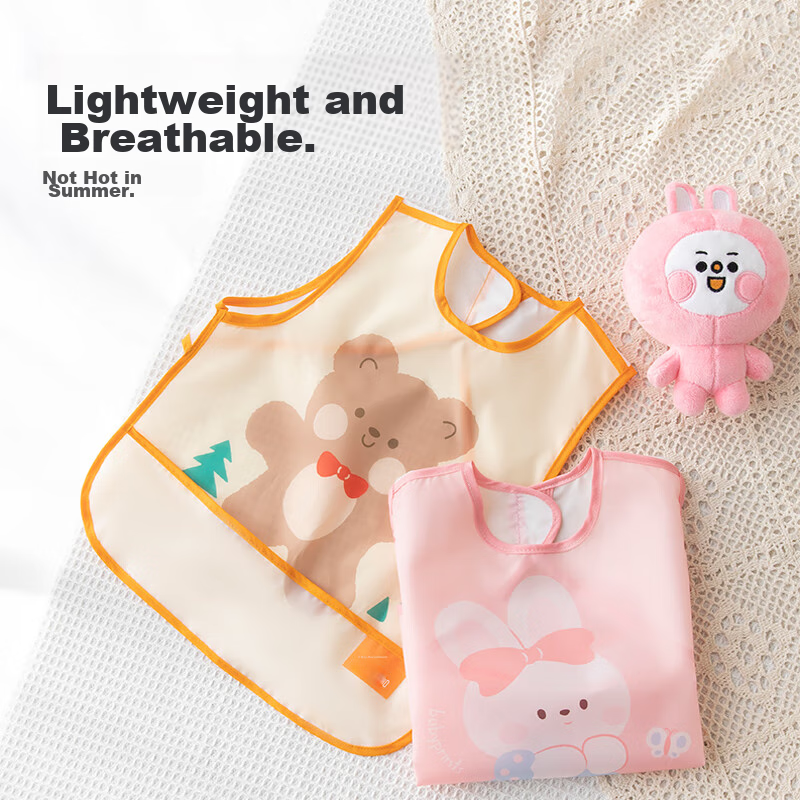 Babyprints Bib, Baby Coverall, Children's Eating Bib, Anti-Splash And Oil-Proof...