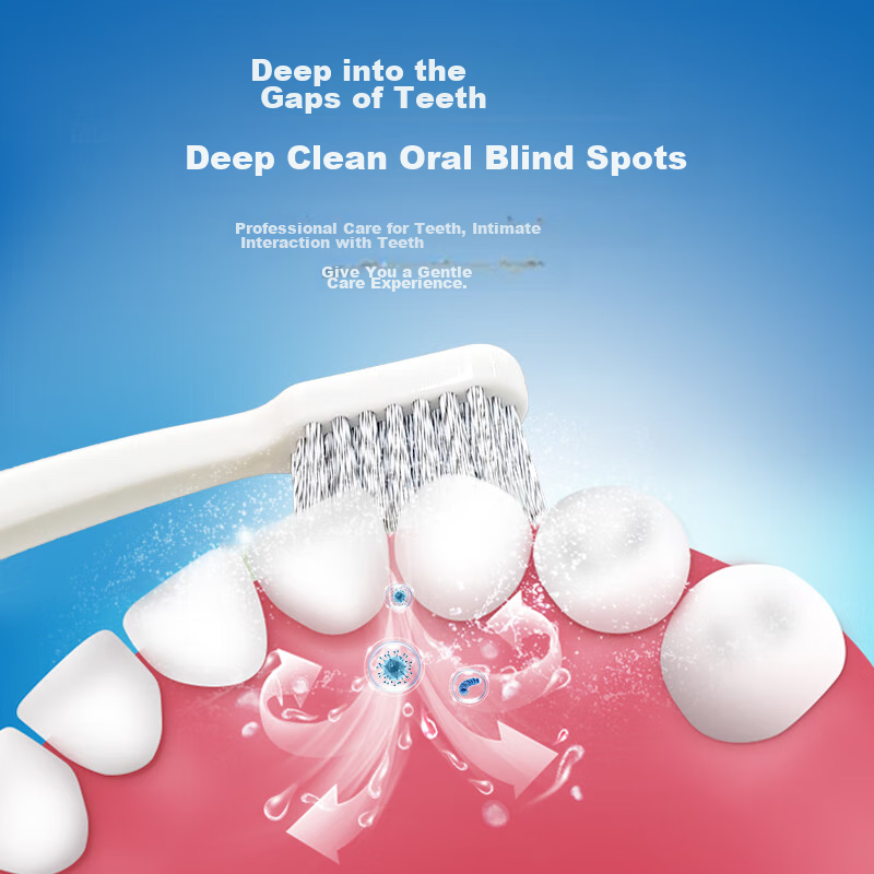 Avec Moi Toothbrush Spiral Bristles, Adult Fine Bristle Care Toothbrush, 1 Pack...