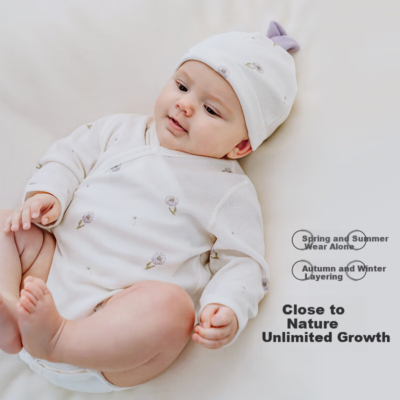 Babylove Baby Onesie Spring and Summer Newborn Clothes Triangle Ha Clothes Infan...