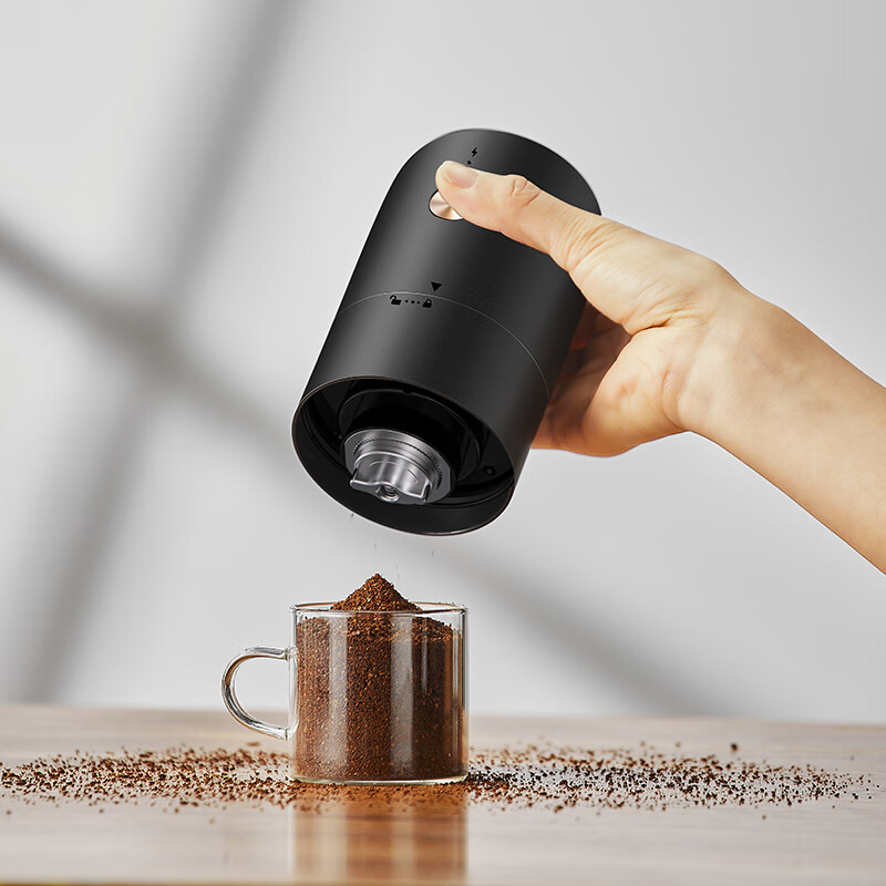 CLITON Electric Coffee Grinder, Hand-Cranked Coffee Bean Grinder, Portable Pour-...