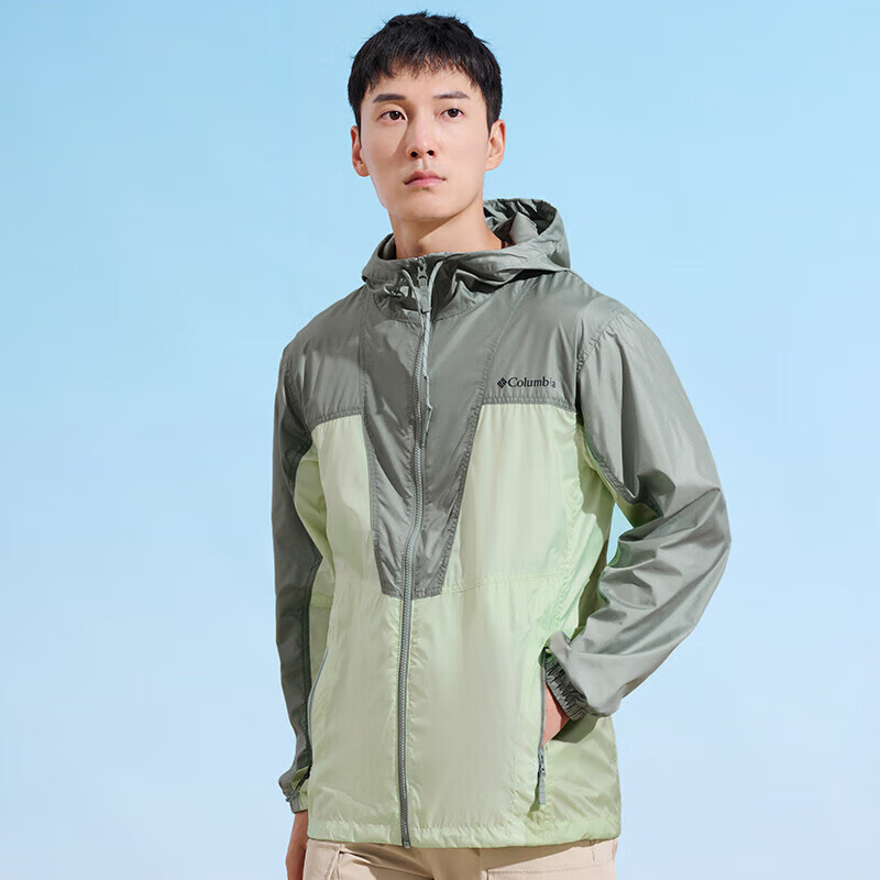 Columbia Men's Spring and Summer Waterproof Hooded Windproof Jacket WE9620 318 M