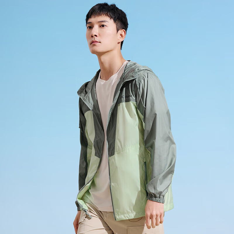 Columbia Men's Spring and Summer Waterproof Hooded Windproof Jacket WE9620 318 M