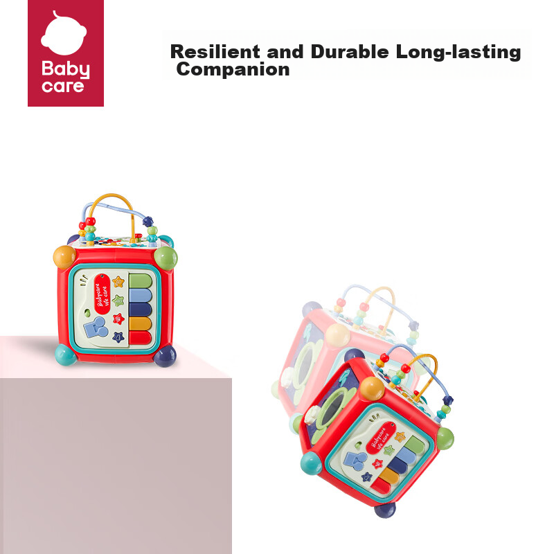 Babycare Six-Sided Box, Multifunctional Baby Toy, Shape Matching Cognitive Build...