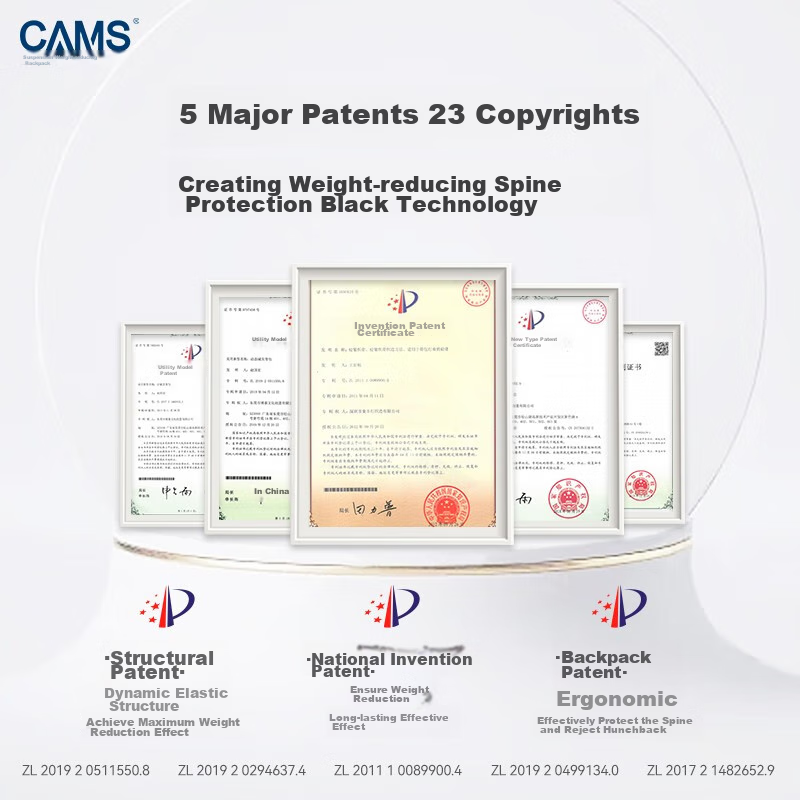 CAMS Suspended Weight Reduction Backpack for Grades 1-4 Elementary School Studen...