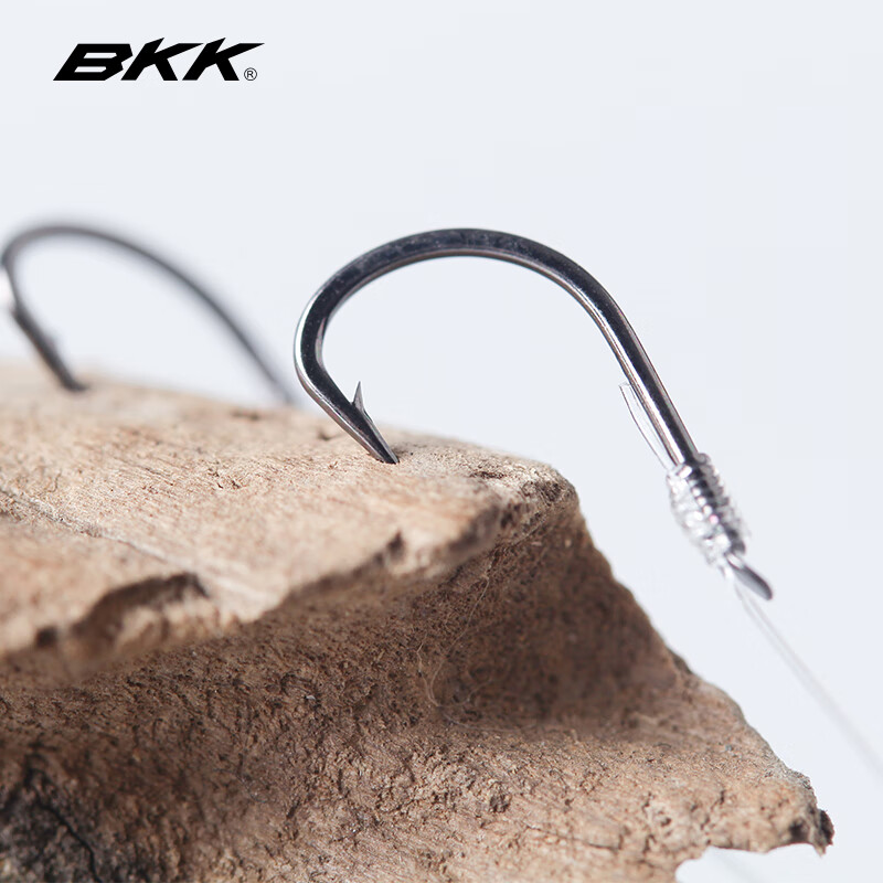 BKK 4S Cold Steel Edge Sleeve Line Double Hook Finished Fishing Crucian Carp Tie...
