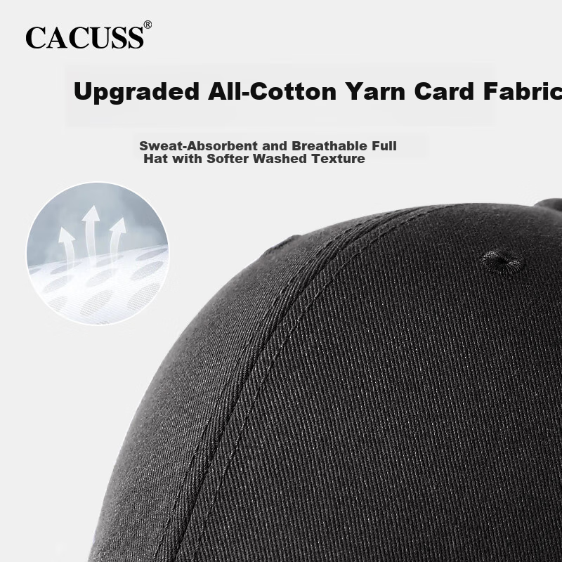 CACUSS Baseball Cap Men Four Seasons Large Head Circumference Hard Top Duck Tong...