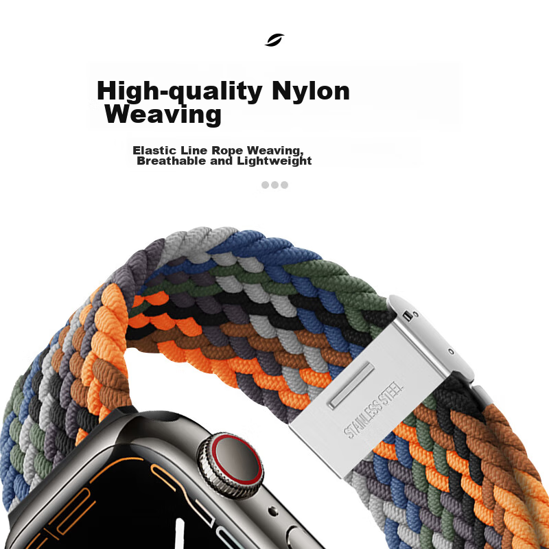 BHO Suitable for Apple Watch Band, Apple Watch S10/ultra2/s9/se Nylon Braided Lo...