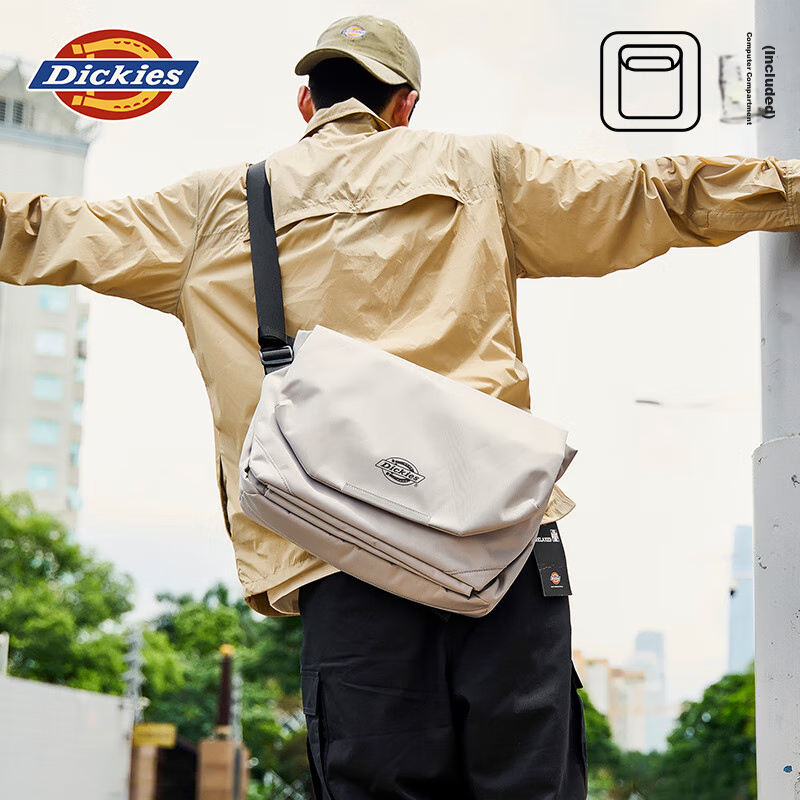 Dickies Men's Crossbody Bag, Lightweight DK Shoulder Bag, Women's Casual Multifu...
