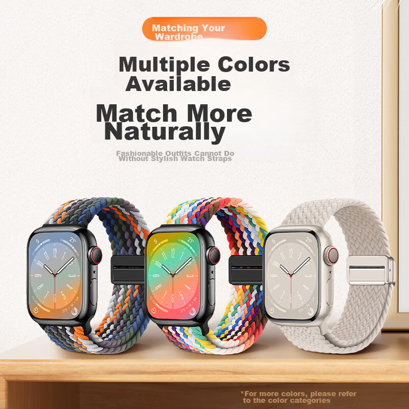 BHO Suitable for Apple Watch Band, Apple Watch S10/ultra2/s9/se Braided Loop Ban...