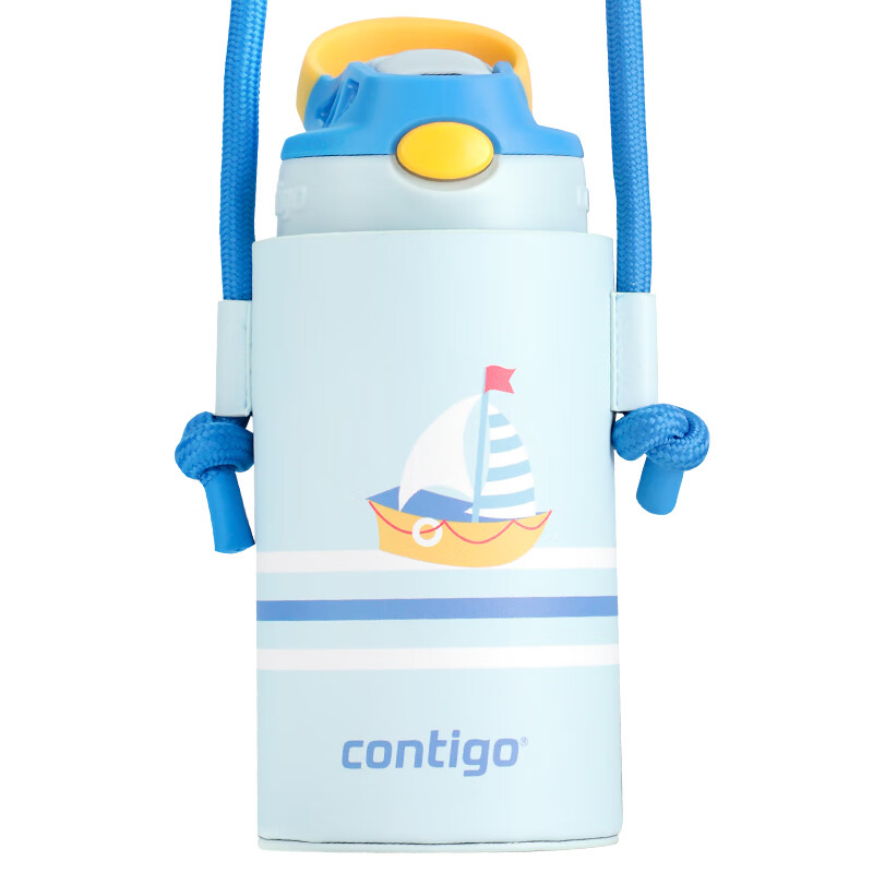 Contigo 3rd Generation Little Inventor Kids Insulated Straw Cup 316L Little Sail...