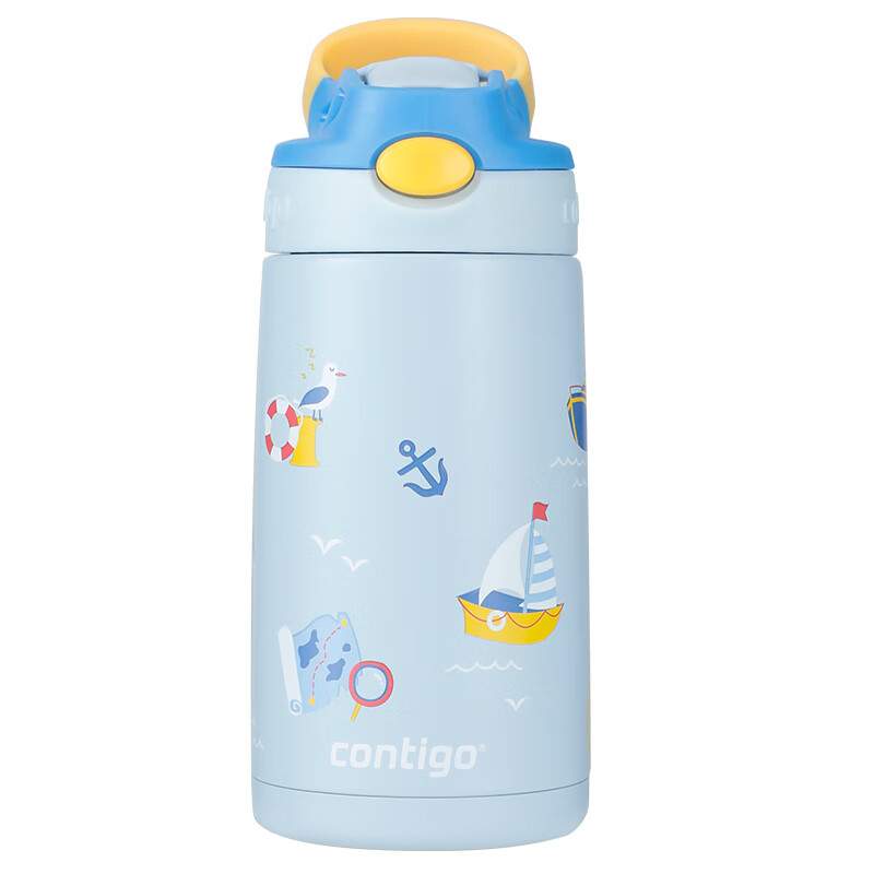 Contigo 3rd Generation Little Inventor Kids Insulated Straw Cup 316L Little Sail...
