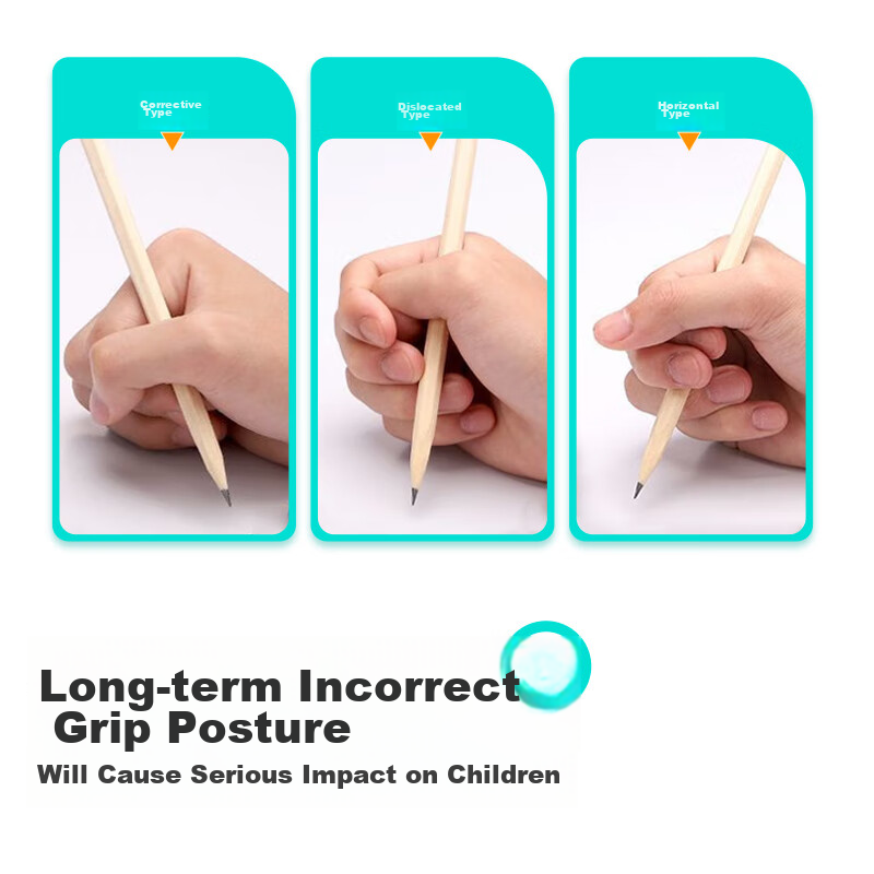 Zhonghua Coarse Barrel Large Triangular Perforated Pencil HB 30 Pieces, Elementa...