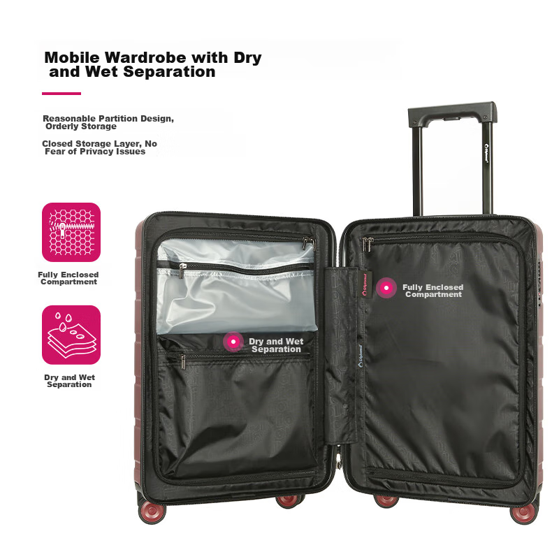 Diplomat 20-Inch Luggage, Suitcase with Handle, Travel Case for Men And Women, F...