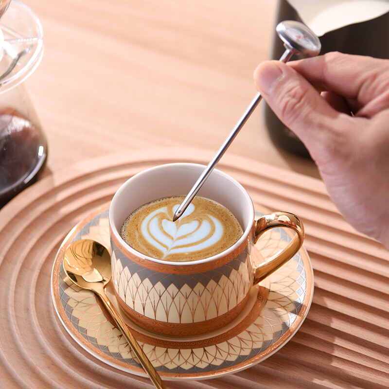 CLITON Pour-Over Coffee Thermometer Probe Adjustable Electronic Temperature Prob...