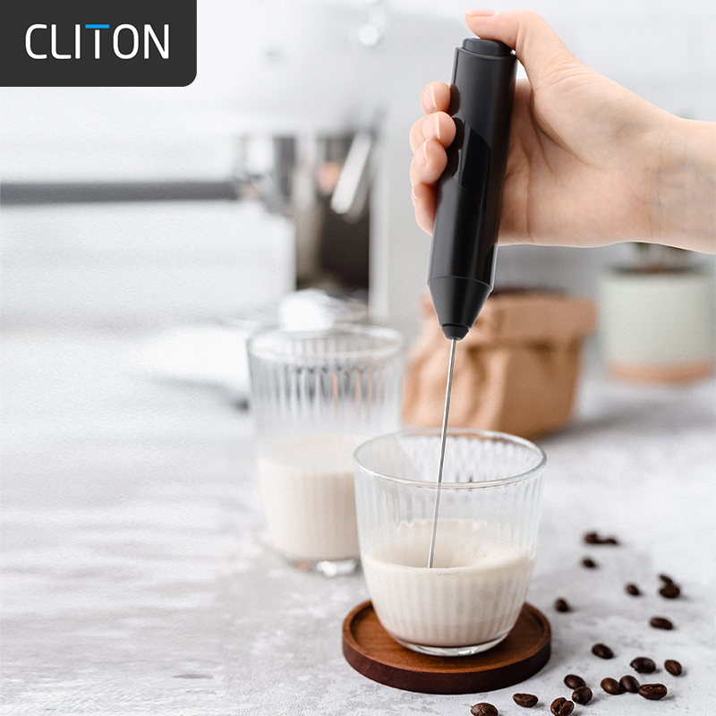 CLITON Electric Milk Frother, Coffee Milk Frother, Home Milk Frother, Handheld M...