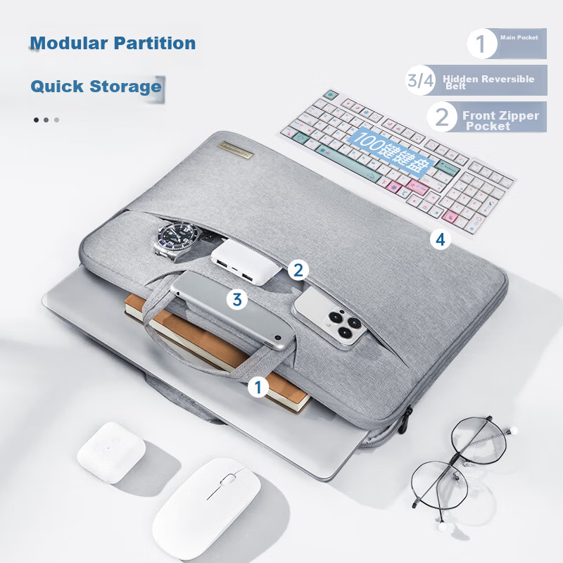 VICTORIATOURIST Laptop Bag, Handheld Notebook Bag, 14-Inch Sleeve, Protective Ca...