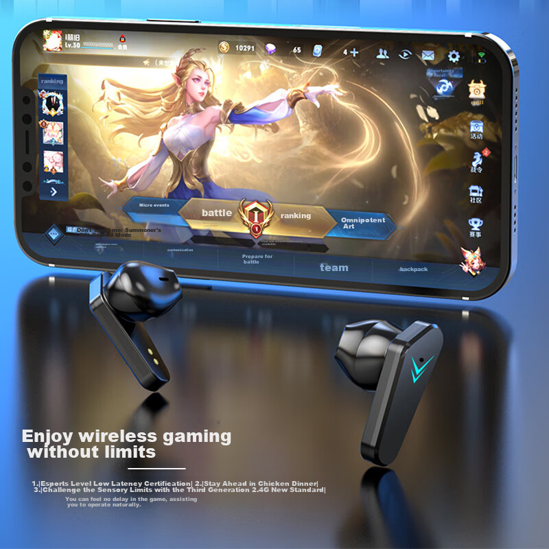 Bkayp Gaming Bluetooth Earphones, In-Ear, True Wireless, Low Latency, Honor, Hon...